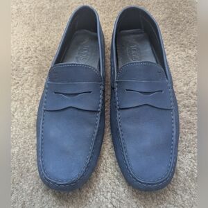 Tod's Dark Blue Suede Men's Loafers